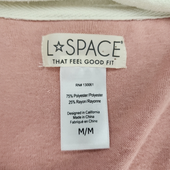 L*Space Best Life Pullover Primrose/Cream, Womens Medium - Picture 6 of 6